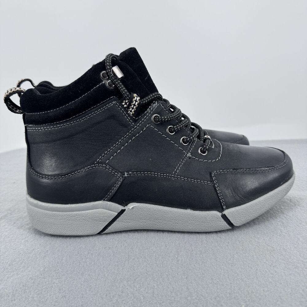 Propet Ankle Boots Mens Size 8.5 5E Extra Wide Black Leather Chukka MCV032L